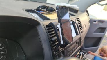 RS-Mount, fahrzeugspezifischer Handyhalter passend für VW T5 Facelift Baujahr 2009-2015, Made in Germany